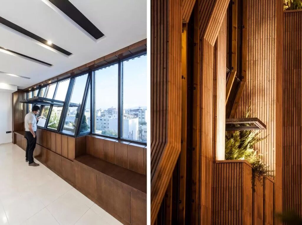 نمای آجری ساختمان های اداری