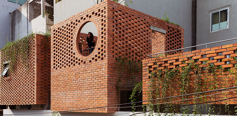 ایده‌ های مدرن برای نمای آجری ساختمان مسکونی