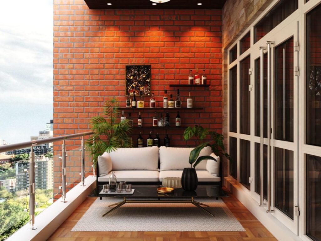 اجرای تراس با آجر نسوز رستیک